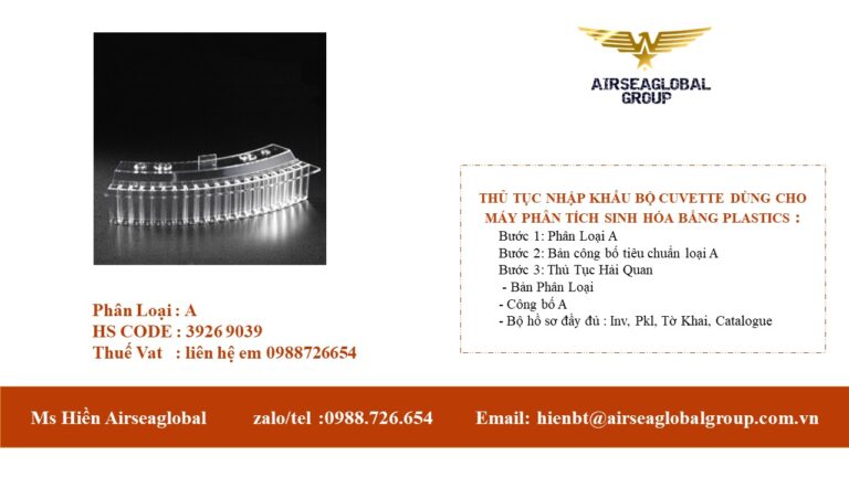 CUVETTE DÙNG CHO MÁY PHÂN TÍCH SINH HÓA BẰNG PLASTICS