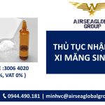 PHÔNG Powerpoint đăng WEB THỦ TỤC NHẬP KHẨU XIMANG SINH HỌC