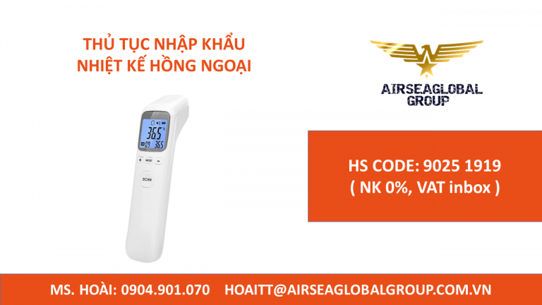 THỦ TỤC NHẬP KHẨU NHIỆT KẾ HỒNG NGOẠI