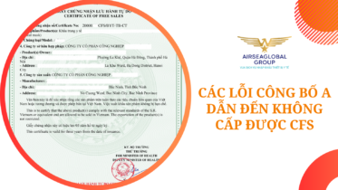 CÁC LỖI CÔNG BỐ A DẪN ĐẾN KHÔNG CẤP ĐƯỢC CFS