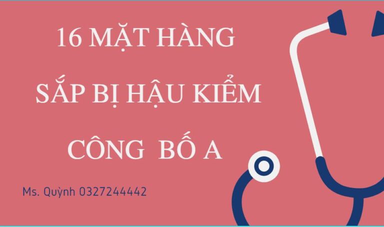 16 mặt hàng