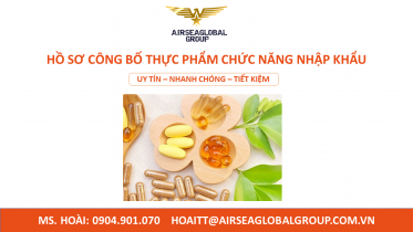 HỒ SƠ CÔNG BỐ THỰC PHẨM CHỨC NĂNG NHẬP KHẨU