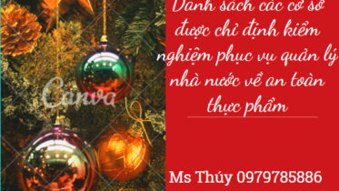 dsach cơ sở kiểm nghiệm