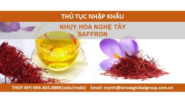 thu tuc nhap khau saffron