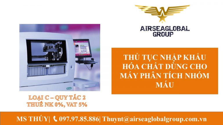 HÓA CHẤT DÙNG MÁY PHÂN TÍCH NHÓM MÁU