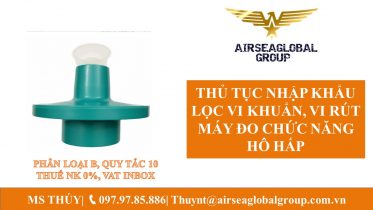LỌC KHUẨN CHO MÁY ĐO CHỨC NĂNG HÔ HẤP