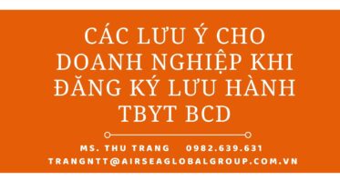 chú ý lưu hành BCD