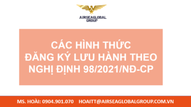 CÁC HÌNH THỨC ĐĂNG KÝ LƯU HÀNH