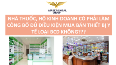 NHÀ THUỐC HỘ KINH DOANH CÓ PHẢI LÀM CÔNG BỐ ĐỦ ĐIỀU KIỆN MUA BÁN THIẾT BỊ Y TẾ LOẠI BCD KHÔNG?