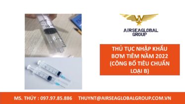 thủ tục nhập khẩu bơm tiêm