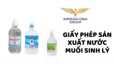 GIẤY PHÉP SẢN XUẤT NƯỚC MUỐI SINH LÝ