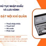 THỦ TỤC NHẬP KHẨU VÀ LƯU HÀNH BỘ ĐẶT NỘI KHÍ QUẢN