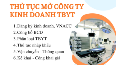THỦ TỤC MỞ CÔNG TY KINH DOANH TBYT