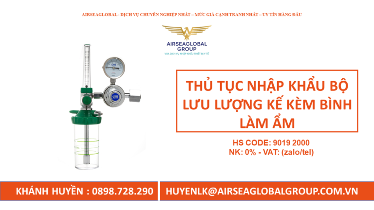 BỘ LƯU LƯỢNG KẾ KÈM BÌNH LÀM ẨM