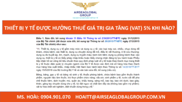 THIẾT BỊ Y TẾ ĐƯỢC HƯỞNG THUẾ GIÁ TRỊ GIA TĂNG (VAT) 5% KHI NÀO.pptx