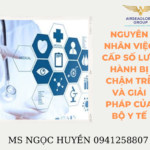NGUYÊN NHÂN VIỆC CẤP SỐ LƯU HÀNH BỊ CHẬM TRỄ VÀ GIẢI PHÁP CỦA BỘ Y TẾ