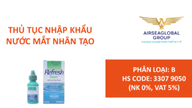 thu tuc nhap khau nuoc mat nhan tao